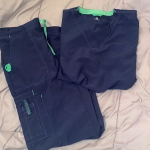 Navy blue carhartt scrubs